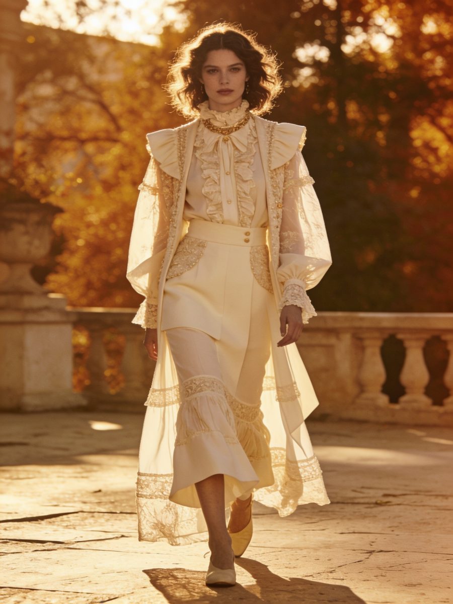 The Alchemist — a woman in an eclectic yet singular layered look